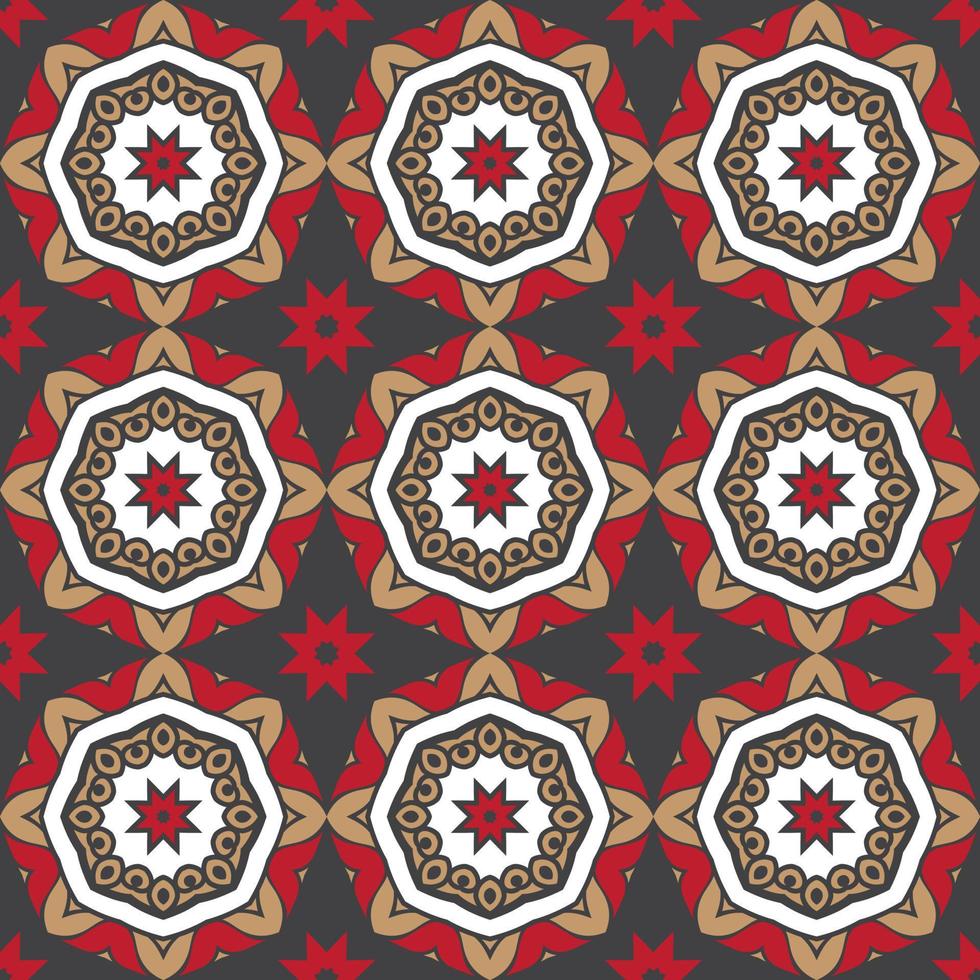 ceramic tiles vintage vector pattern
