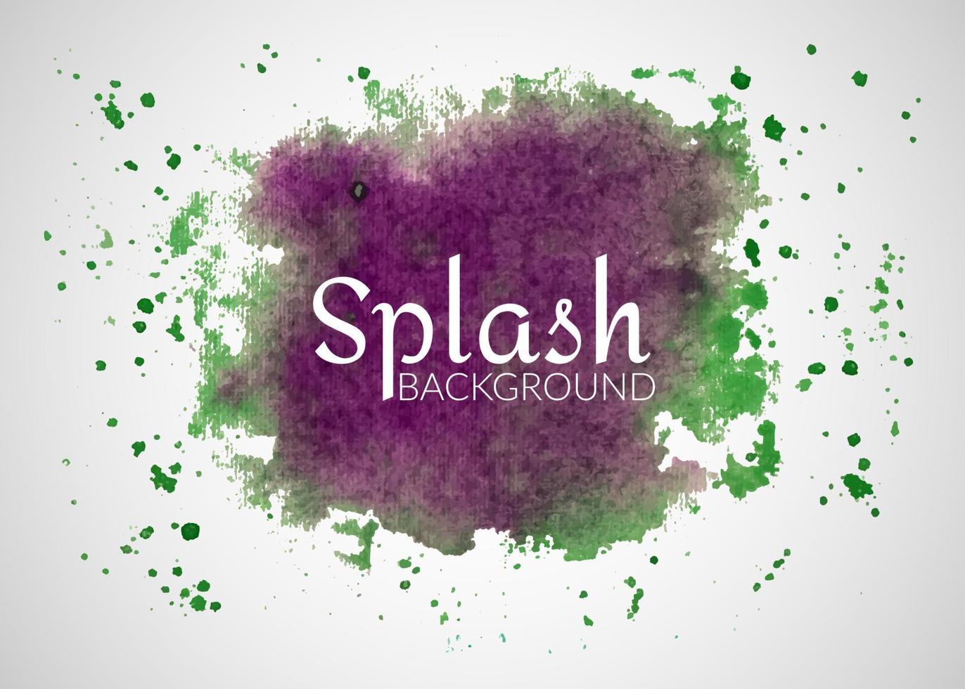 Hand-drawn colorful watercolor splash vector, Isolated watercolor splatter stain, watercolor splash stain background, vector