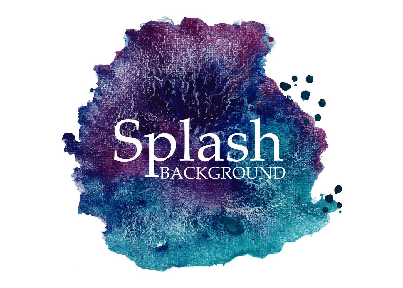 colorful Isolated watercolor splatter stain, Hand drew watercolor splash vector, Multicolored watercolor splash vector
