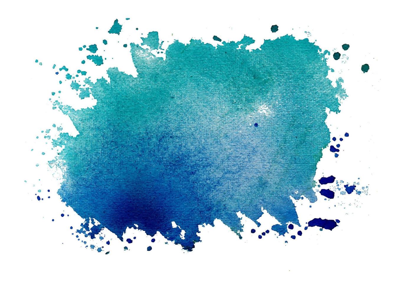 colorful Isolated watercolor splatter stain, Hand drew watercolor splash vector, Multicolored watercolor splash vector