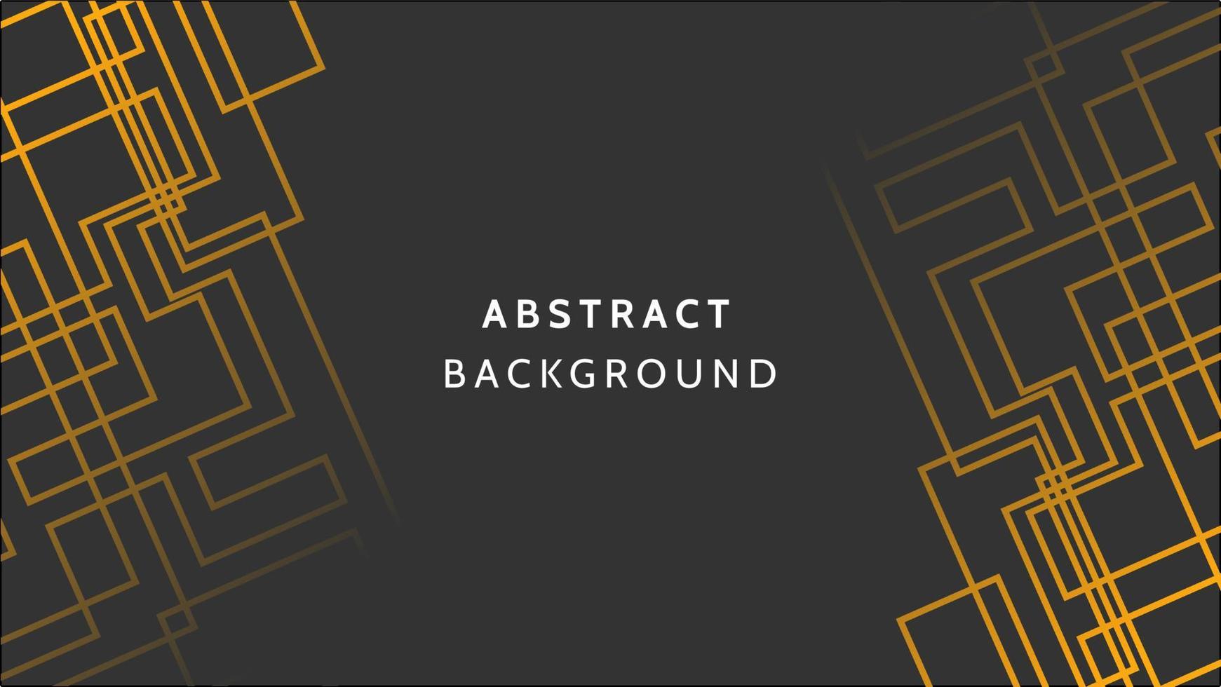 Dark Gold Abstract geometric tech corporate design  background vector