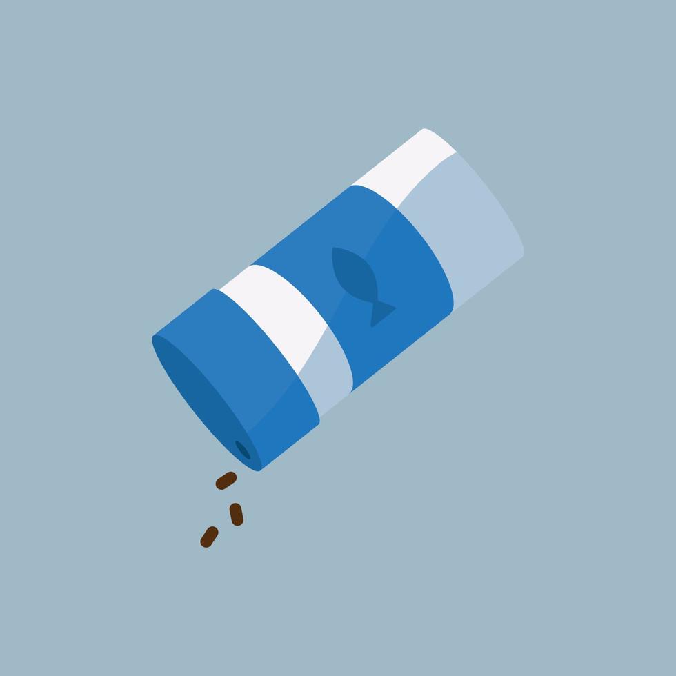 Vector image of fish food.