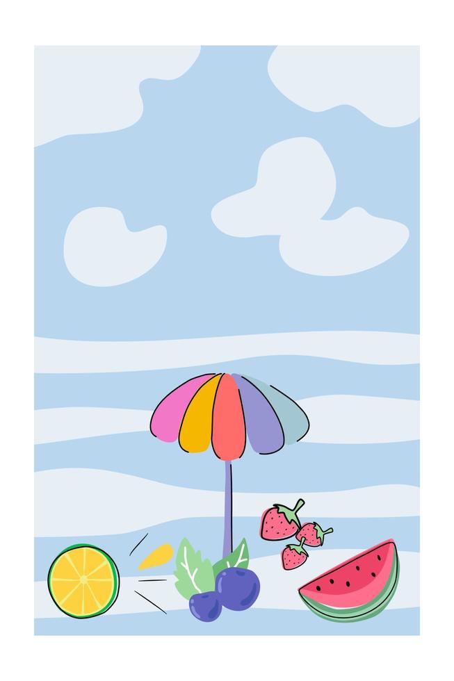 A collection of summer backgrounds in bright tones for backgrounds, cards, scrapbooks, digital papers, book covers, designs, wrapping paper and more. vector