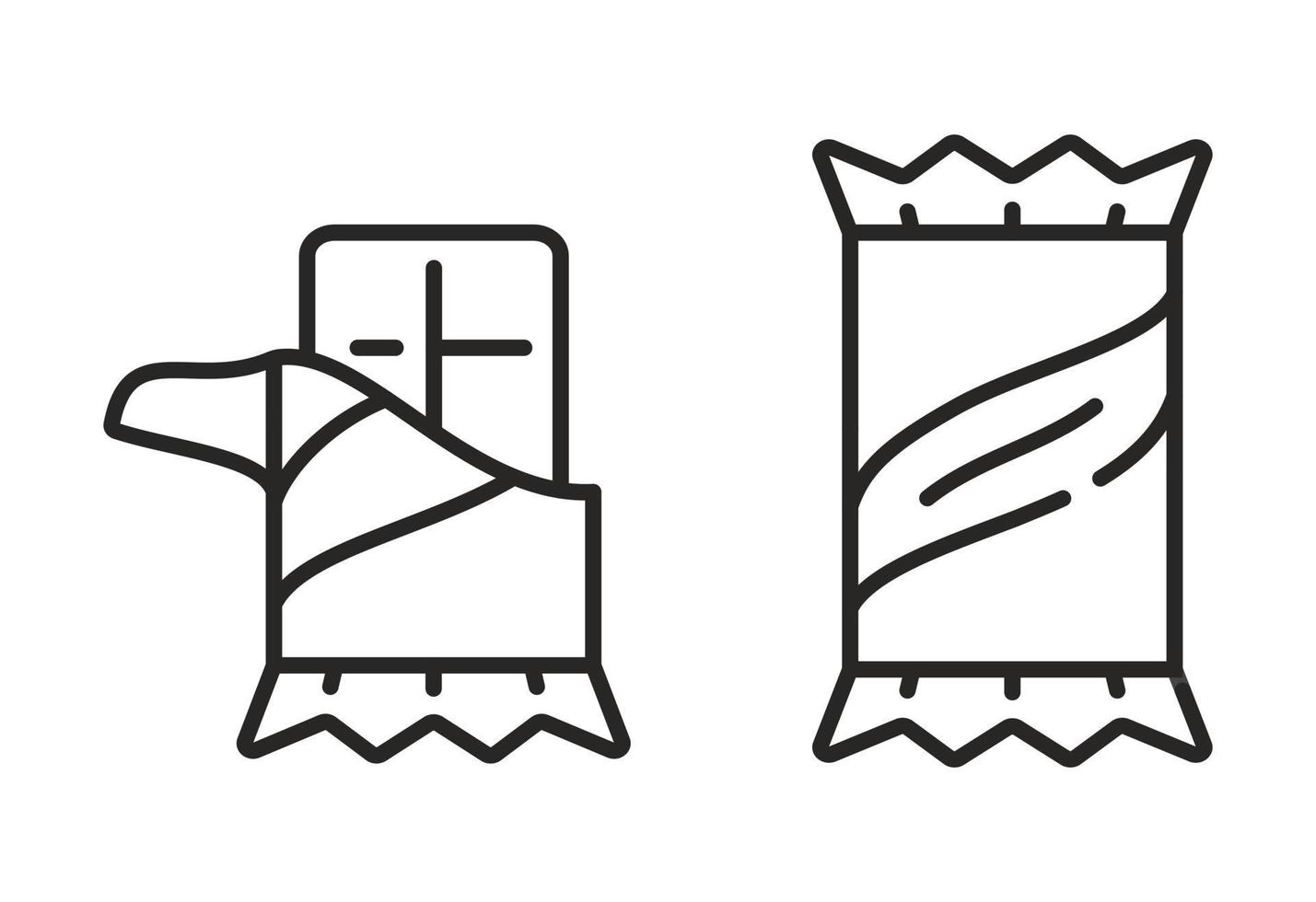 Chocolate Bar icon. Simple Linear symbol. Vector illustration.