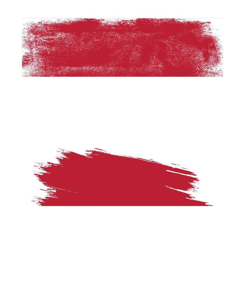 Indonesia flag in grunge style vector