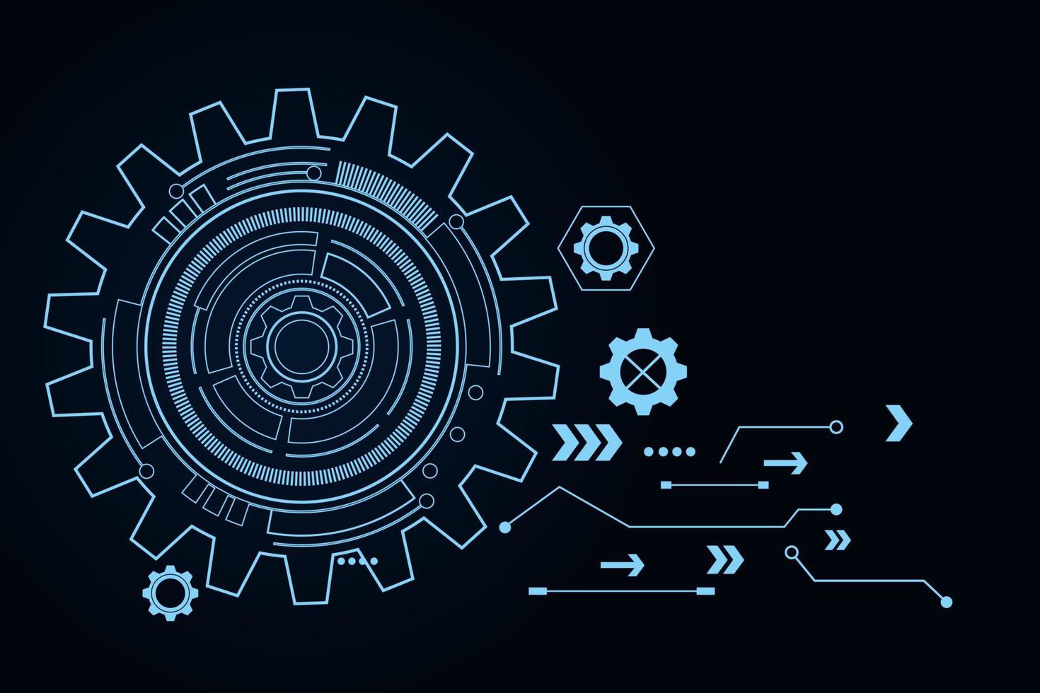 digital technology and engineering, digital telecoms concept, Hi-tech ,futuristic technology background, vector illustration.