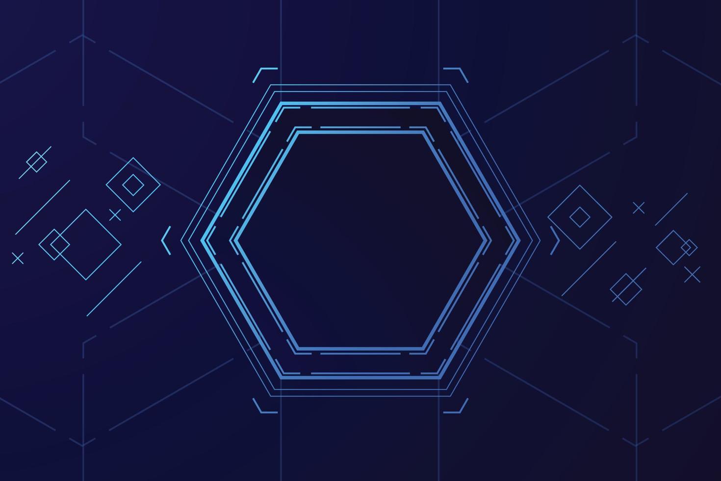 vector sci fi hexagonal futuristic pattern, innovation future technology background,