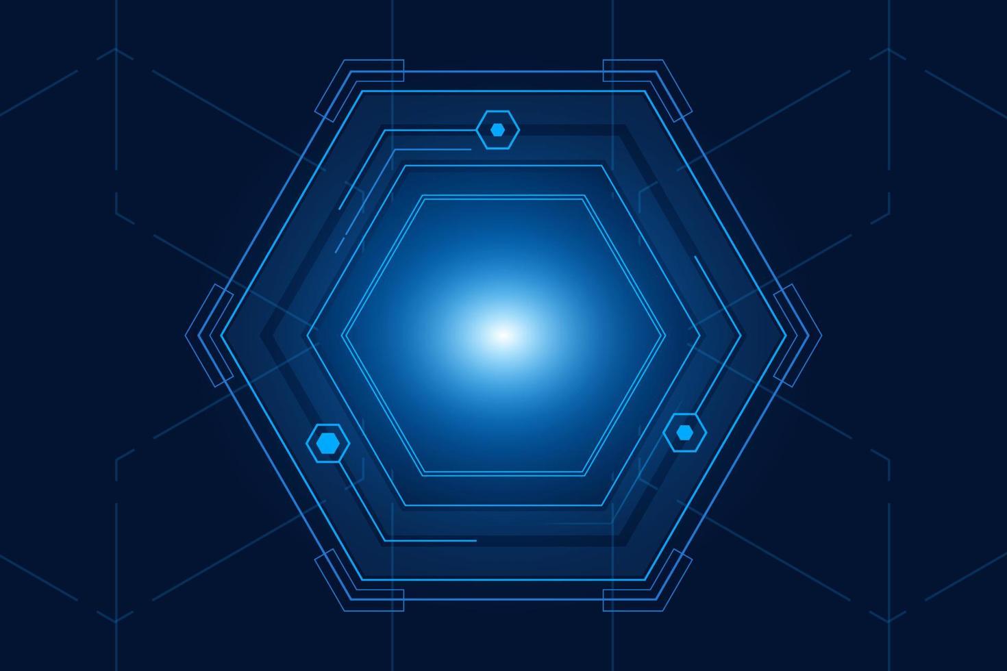 vector sci fi hexagonal futuristic pattern, innovation future technology background,