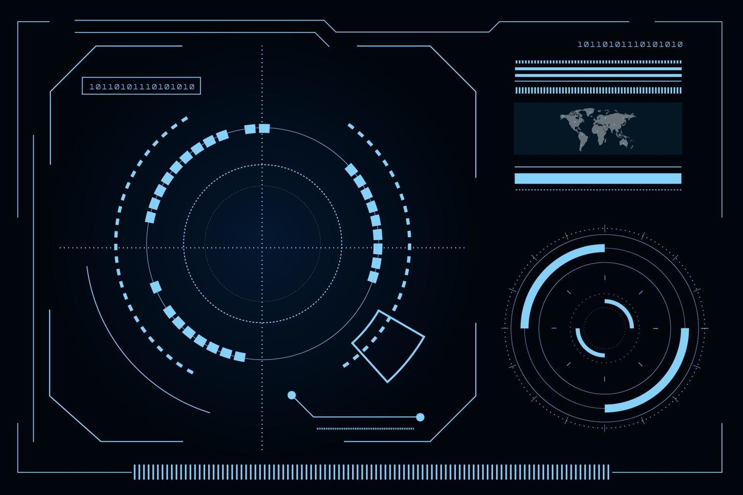 Futuristic technology abstract template , innovative virtual user interfaces , HUD , arrow speed background vector