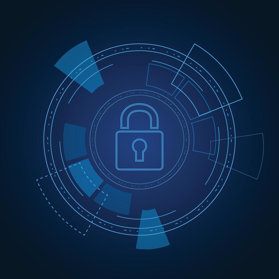 Cyber security technology concept , Shield With Keyhole icon  , personal data , vector