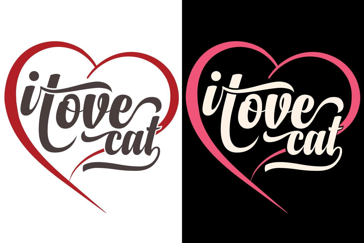 I Love Cay Typography T-Shirts Design vector