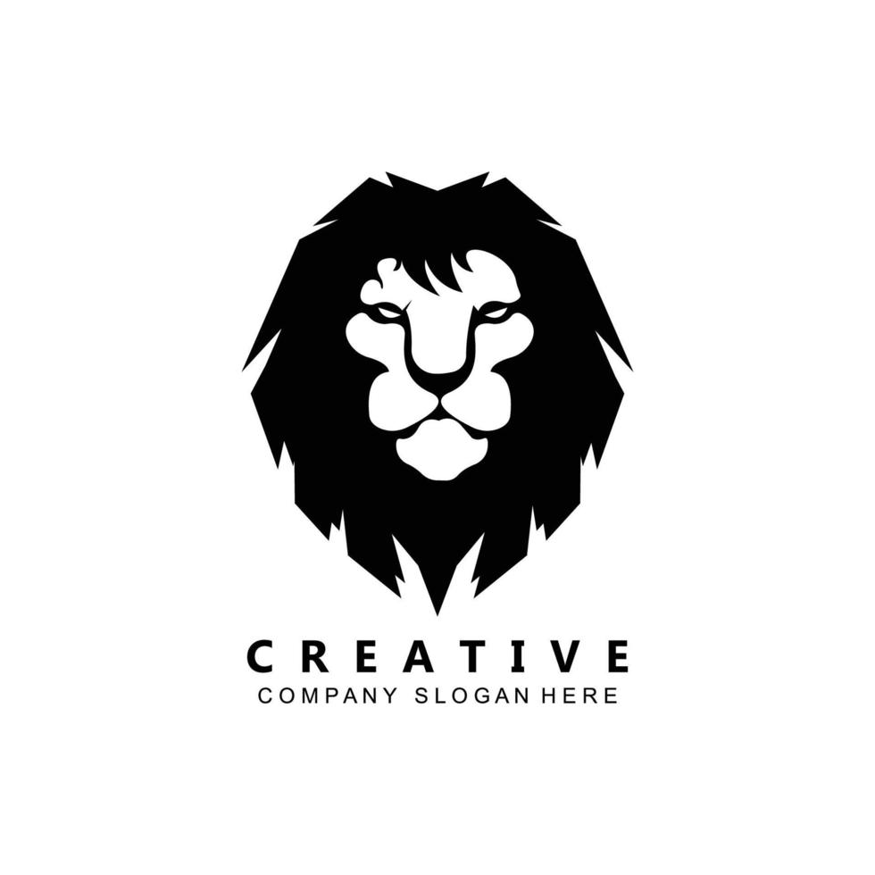 símbolo del logotipo del rey león vector
