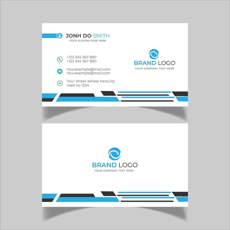 modern and simple business card design vector