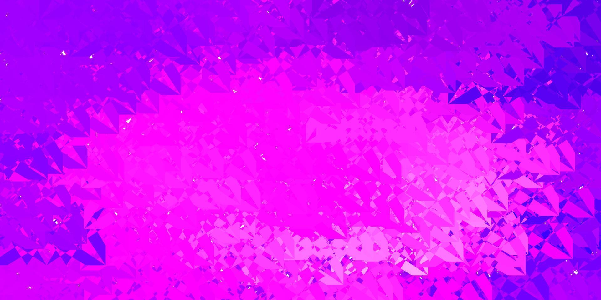 diseño vectorial de color púrpura oscuro con formas triangulares. vector