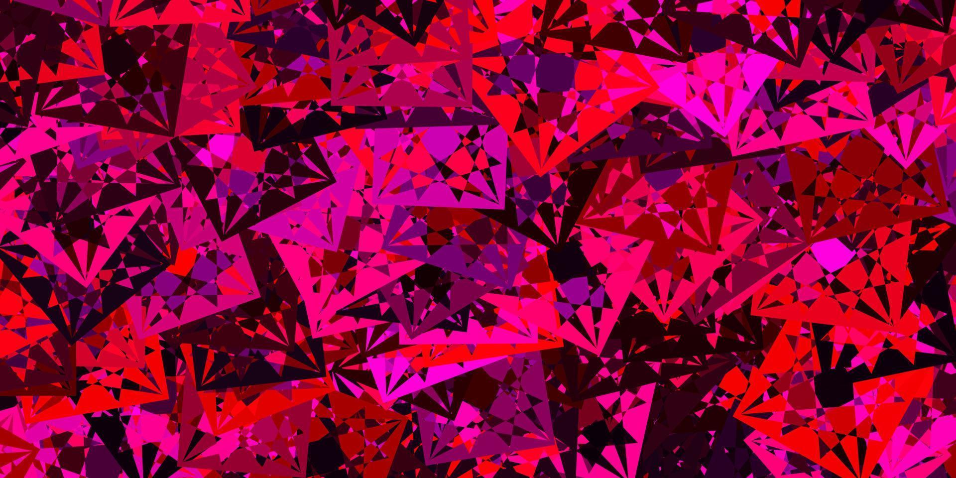 Light Purple, Pink vector texture with random triangles.