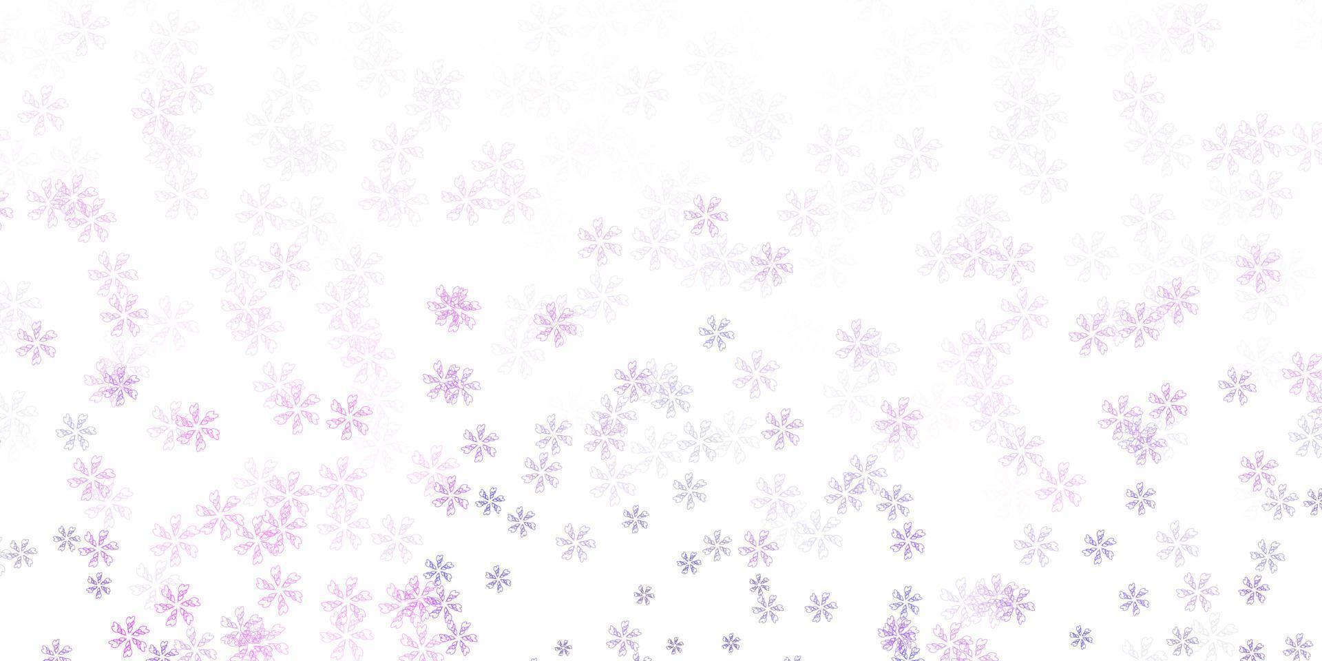 Light purple vector abstract layout with leaves.