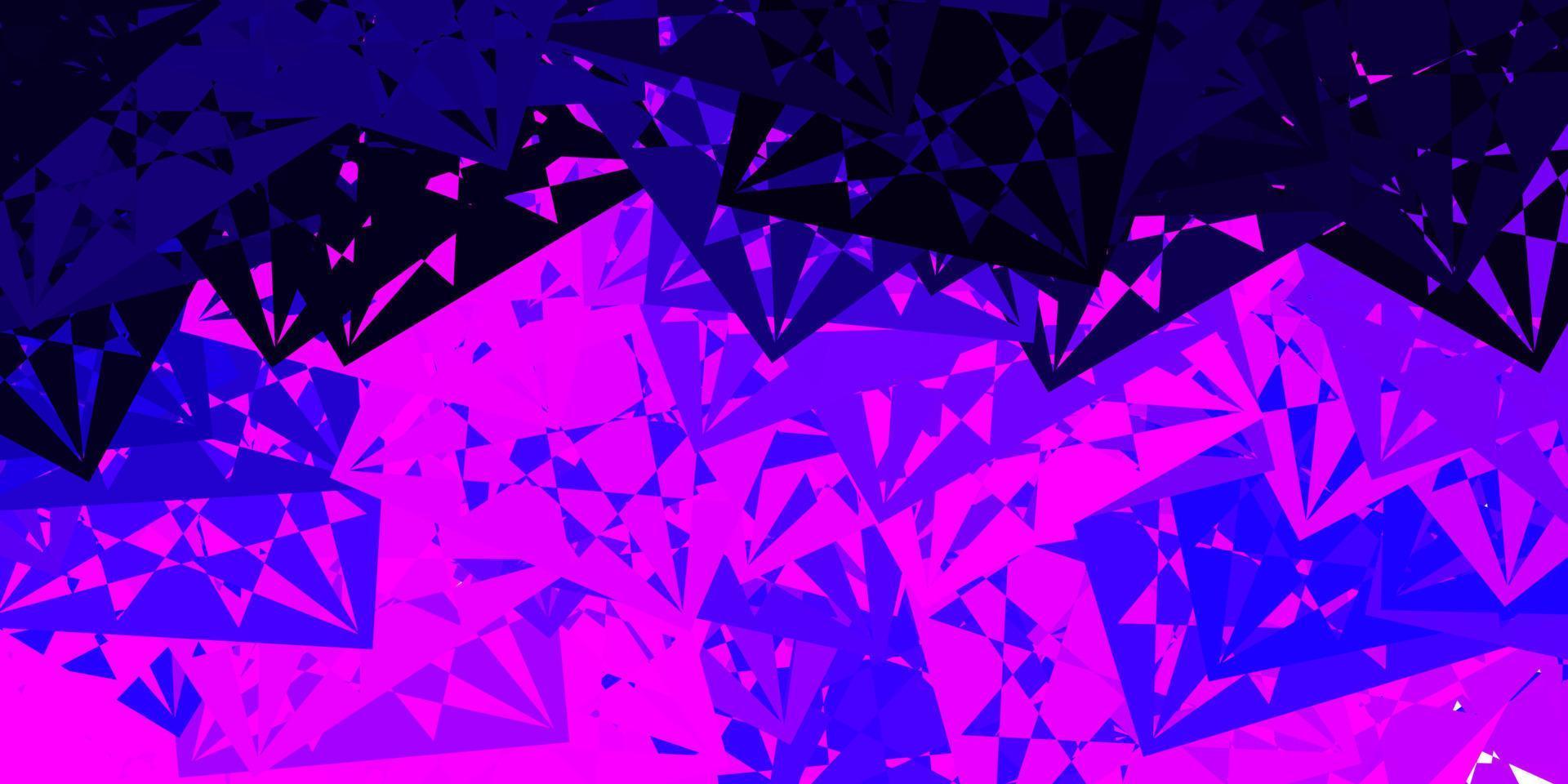 Light Purple, Pink vector background with polygonal forms.