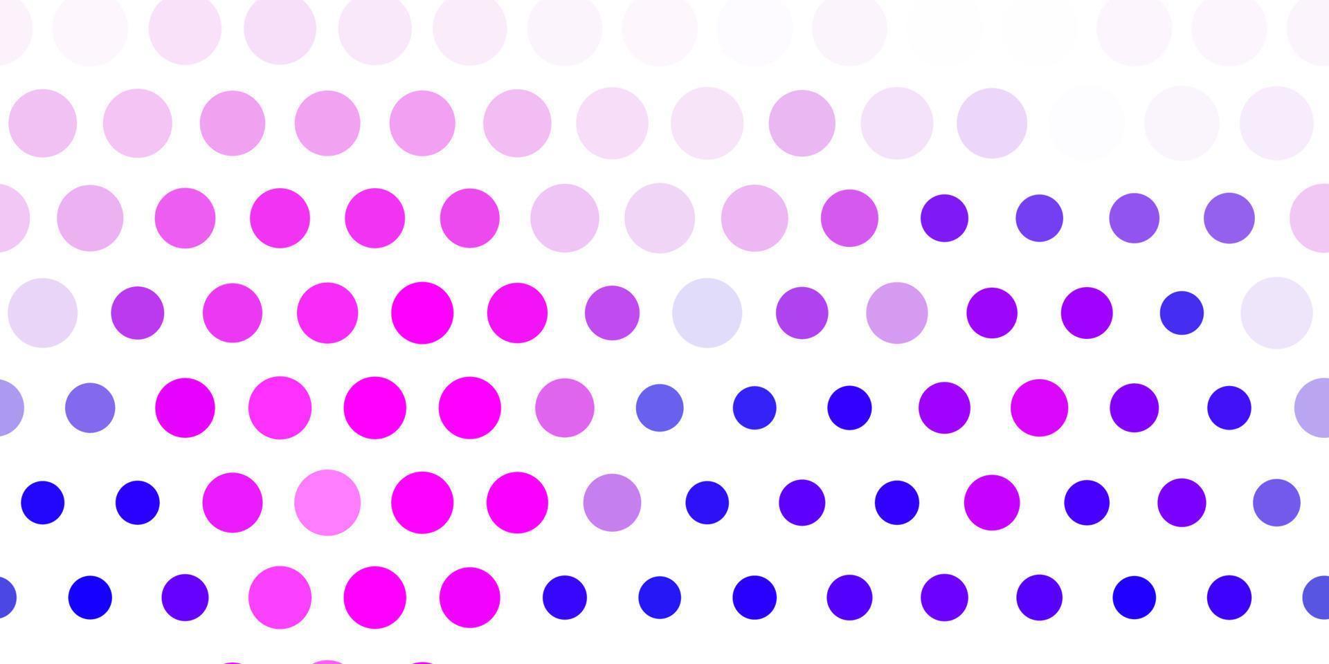Light purple, pink vector background with spots.