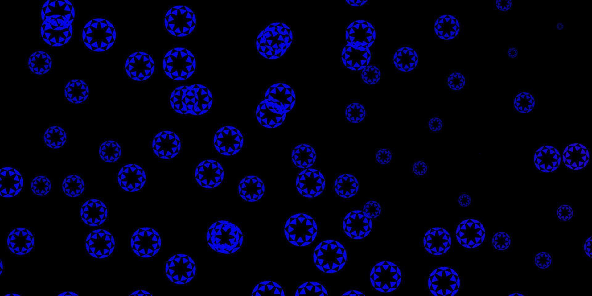 Dark blue vector pattern with spheres.