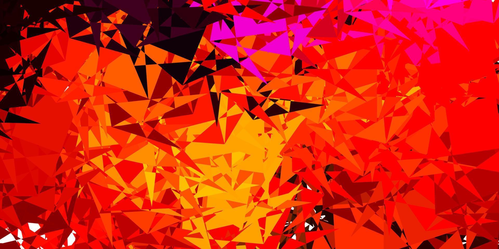 Dark Red vector pattern with polygonal shapes.