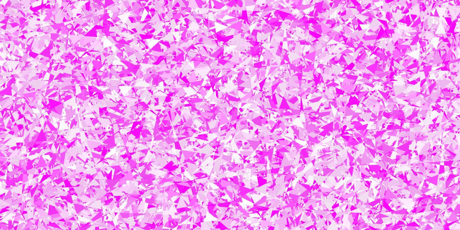 Light purple, pink vector background with polygonal forms.