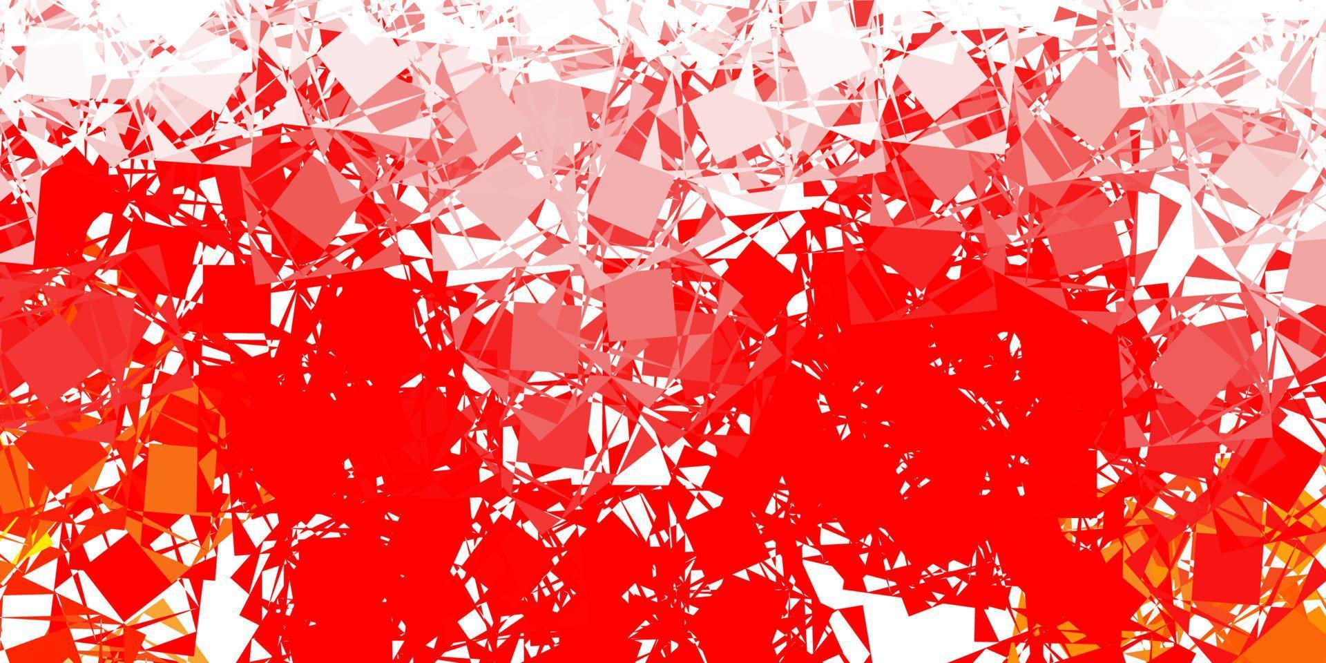 Light red vector backdrop with triangles, lines.