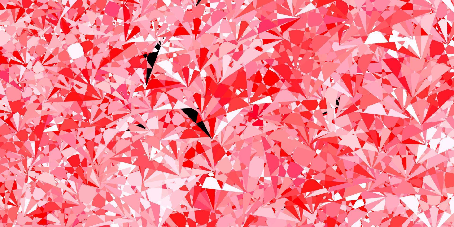 Dark Red vector pattern with polygonal shapes.