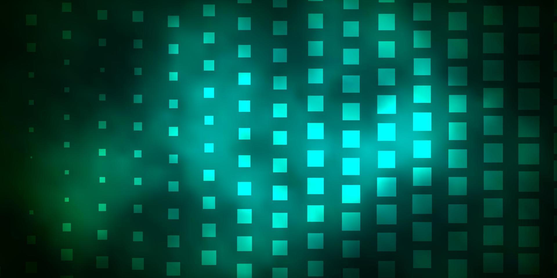 Dark Green vector backdrop with rectangles.