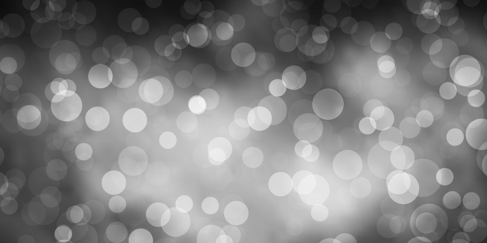 Light Gray vector background with circles.