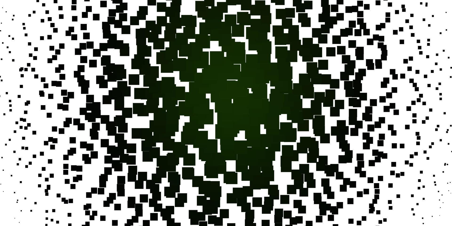 patrón de vector verde claro en estilo cuadrado.