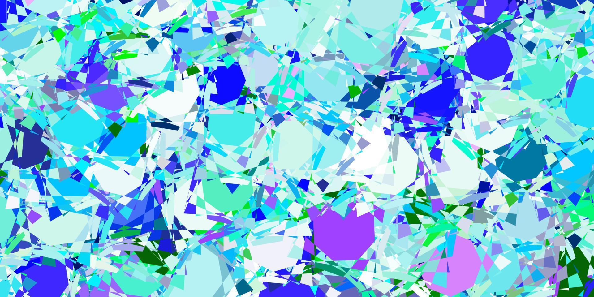 Light Blue, Green vector layout with triangle forms.