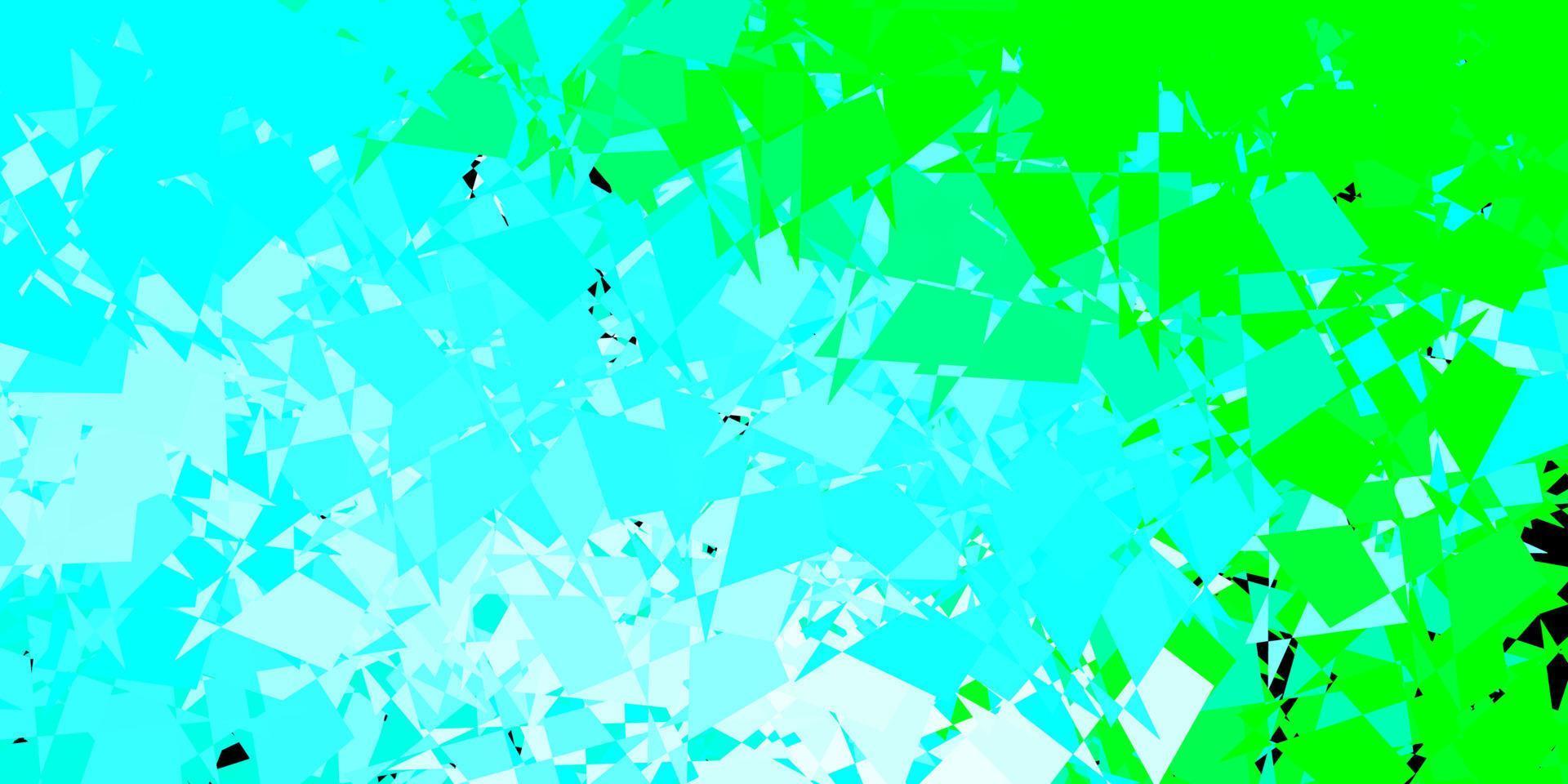 patrón de vector azul claro, verde con formas abstractas.