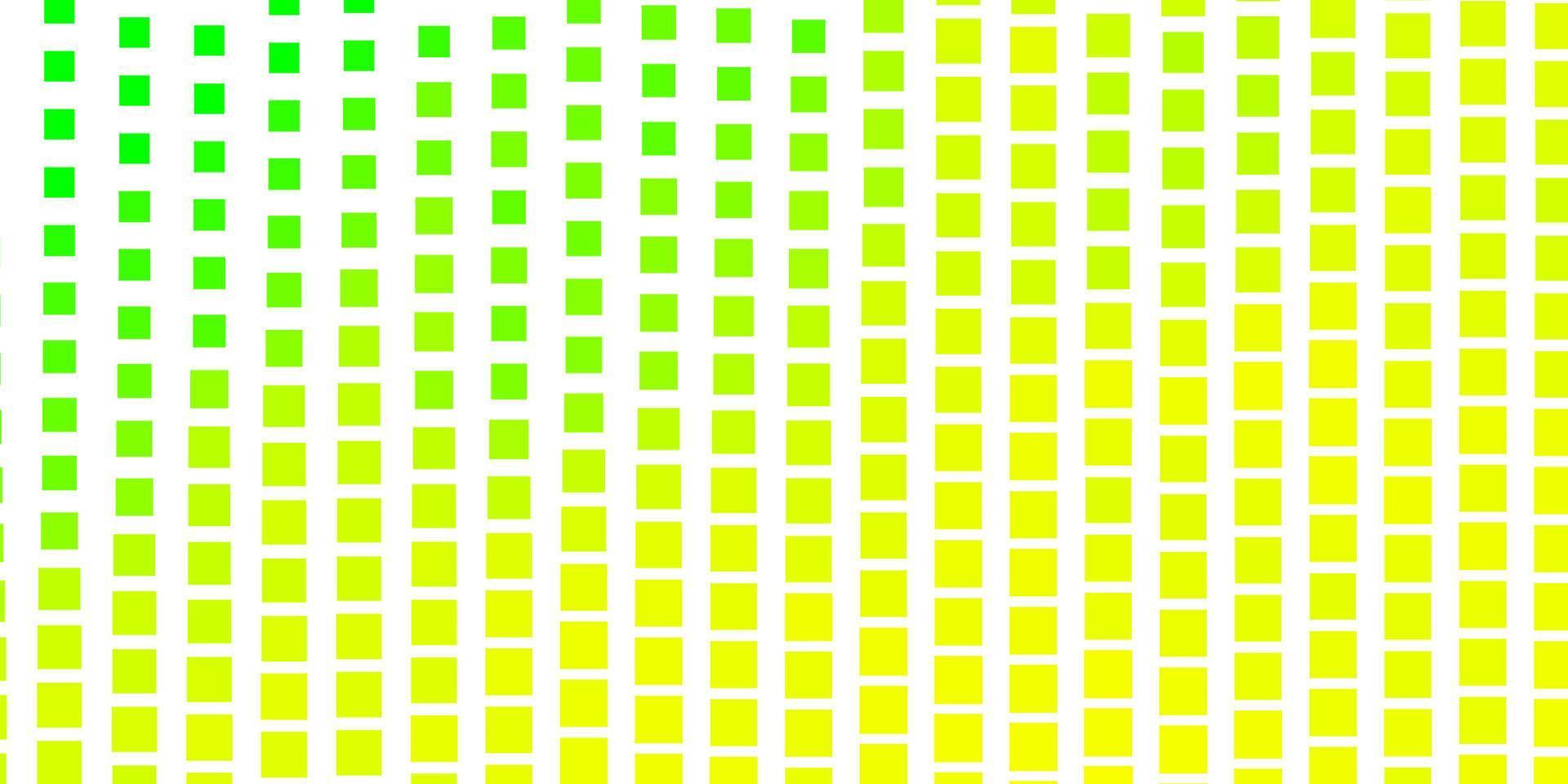 Fondo de vector verde claro, amarillo con rectángulos.