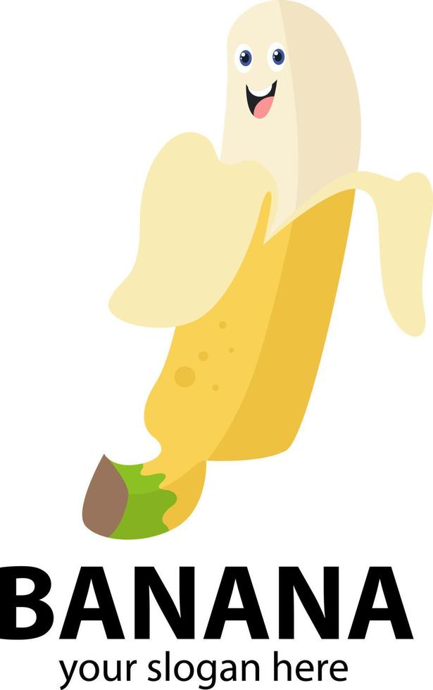 logotipo de plátano, carácter vectorial vector