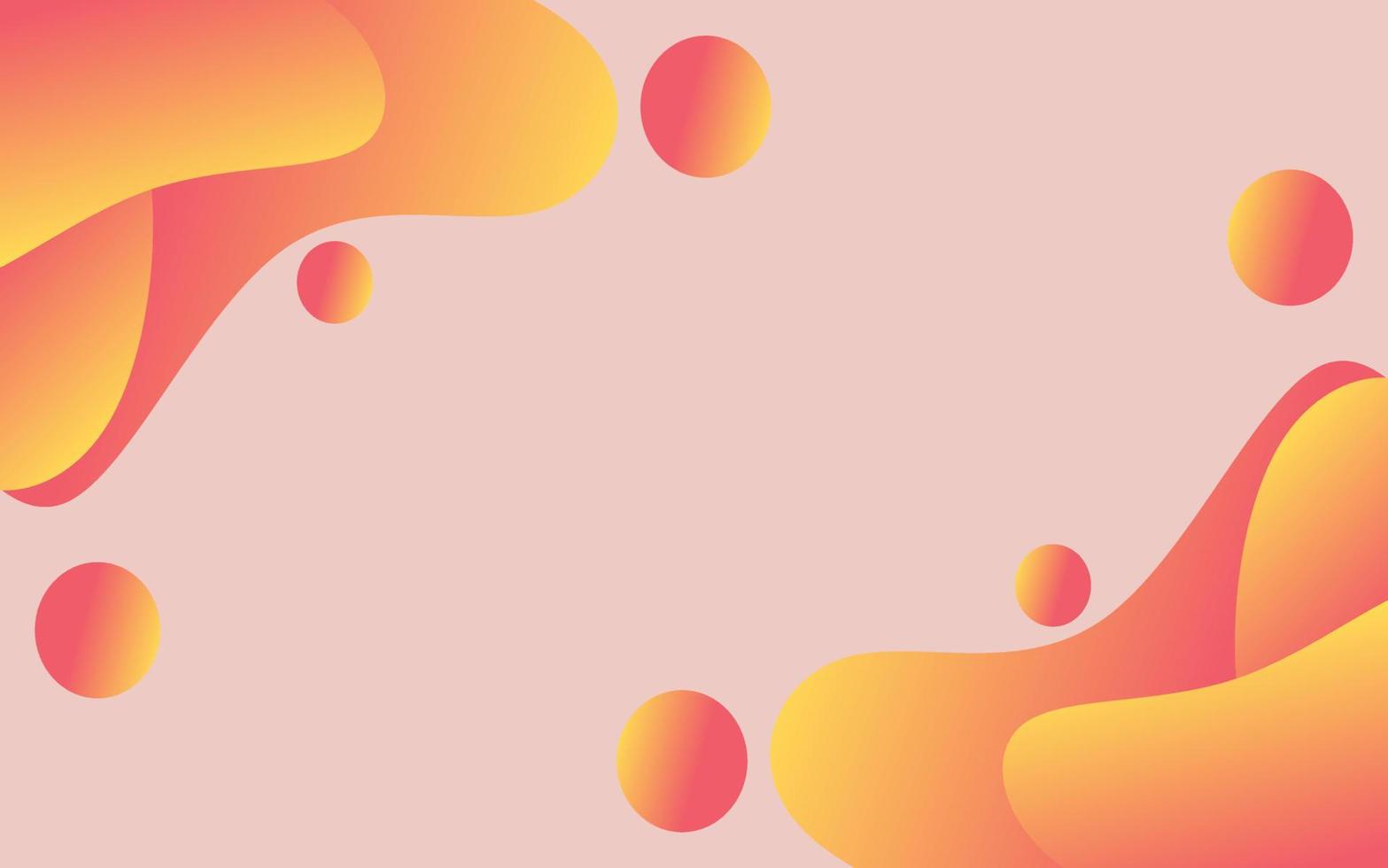 orange abstract fluid gradient illustration vector for background