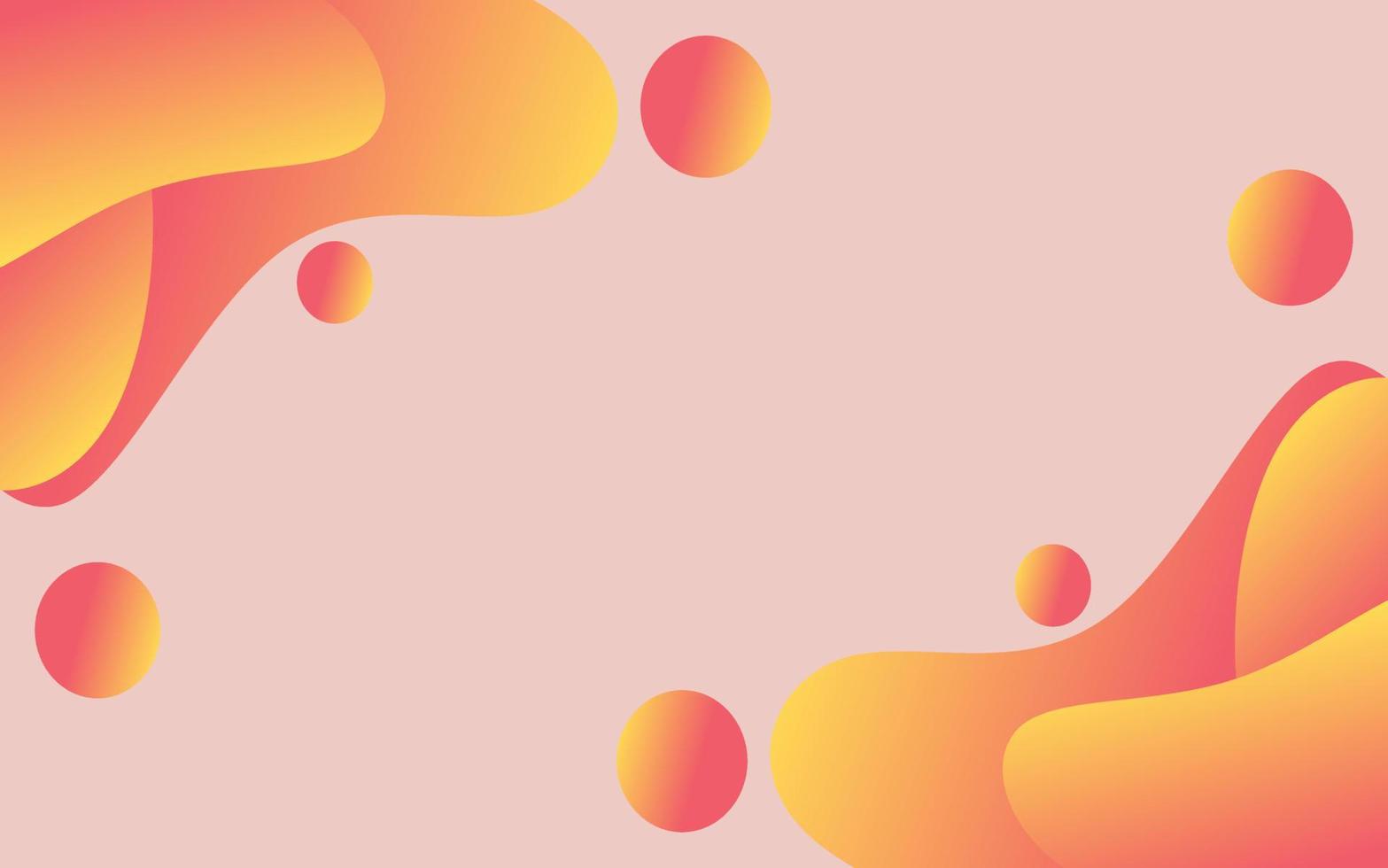 orange abstract fluid gradient illustration vector for background