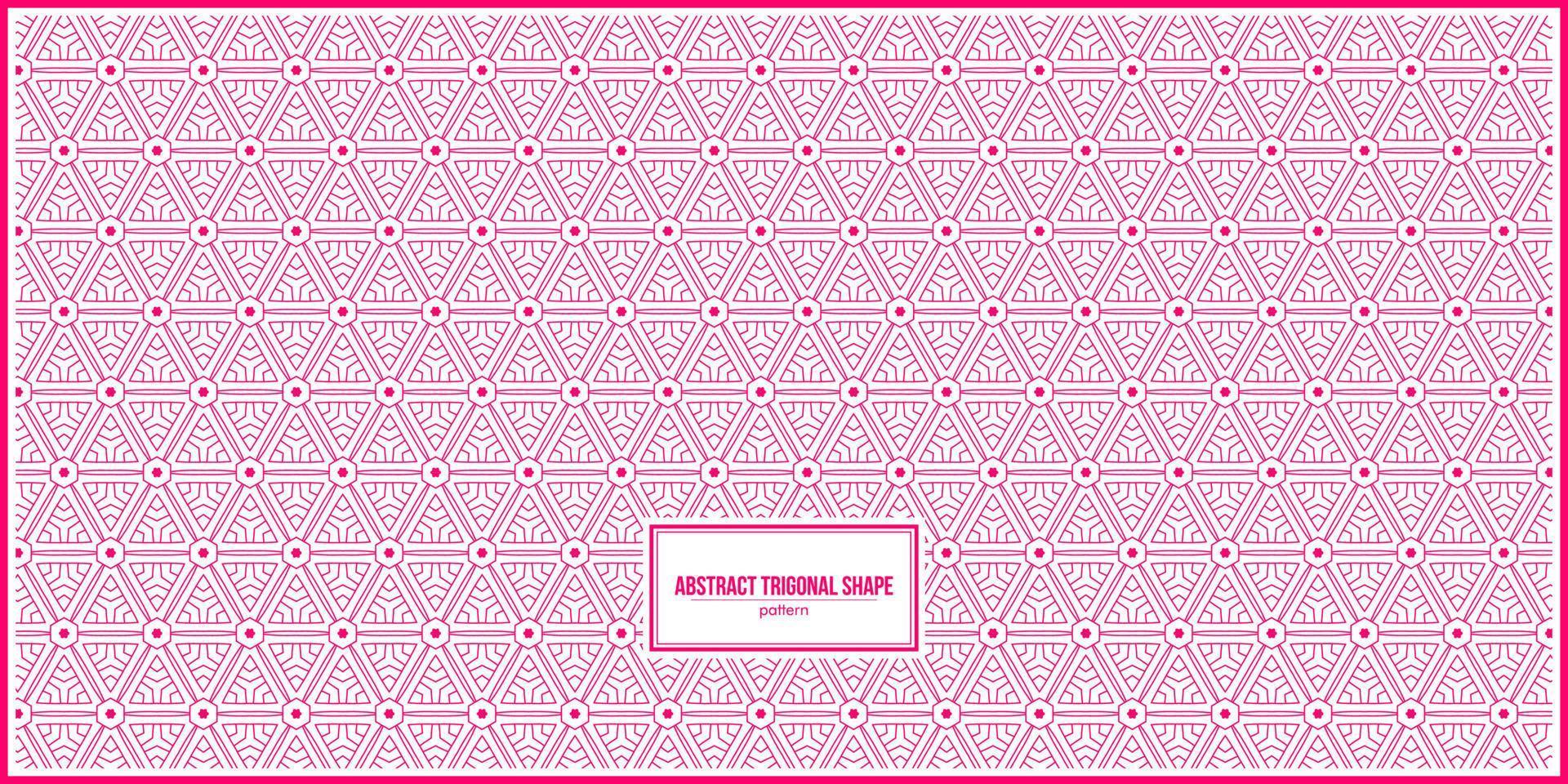 beautiful pink abstract trigonal pattern vector