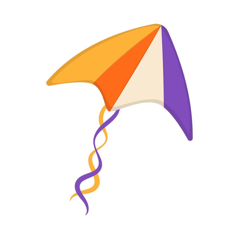 Flying wind kite. Makar Sankranti festival. Illustration wind kite game. vector