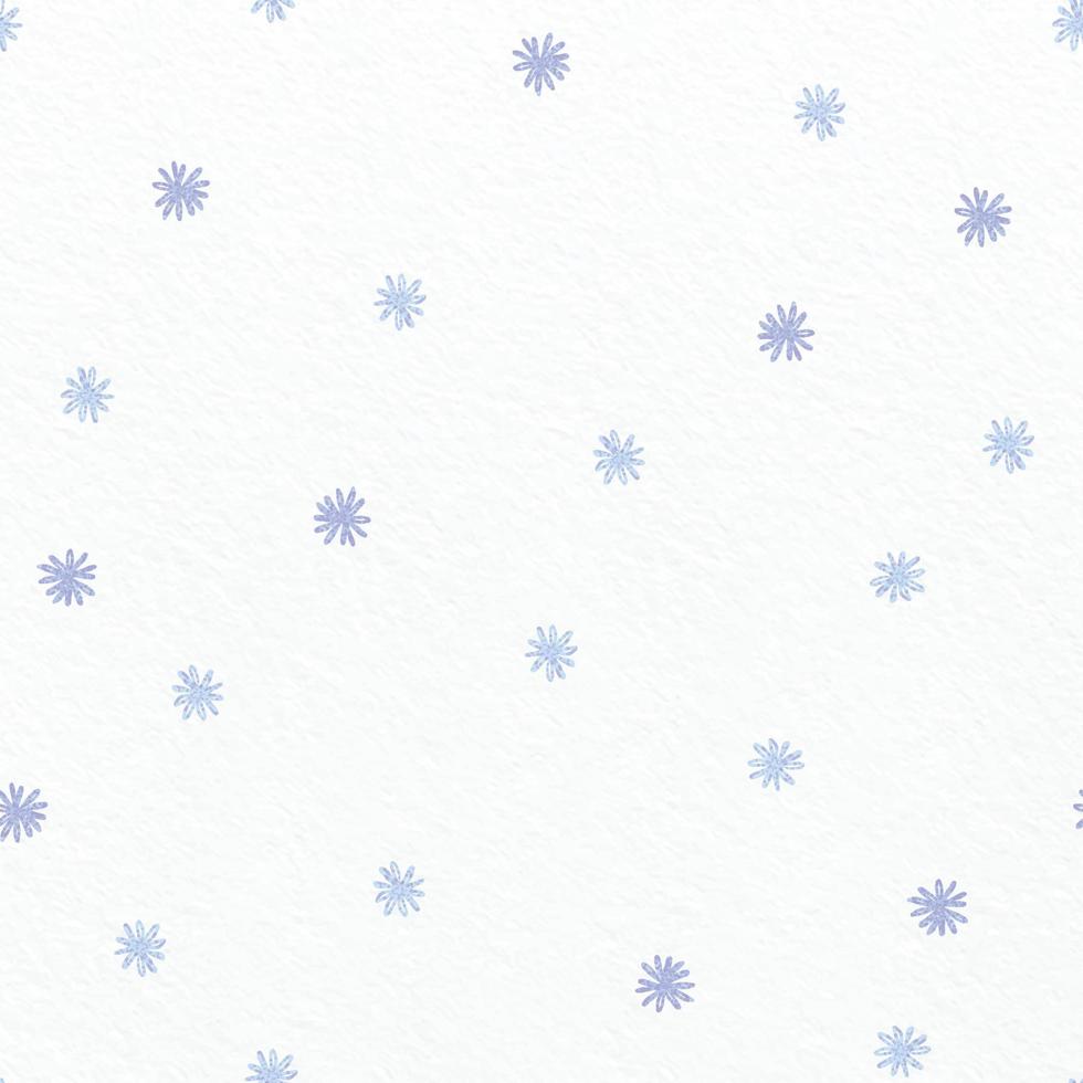 seamless little and simple blue flower pattern on paper background , greeting card vector