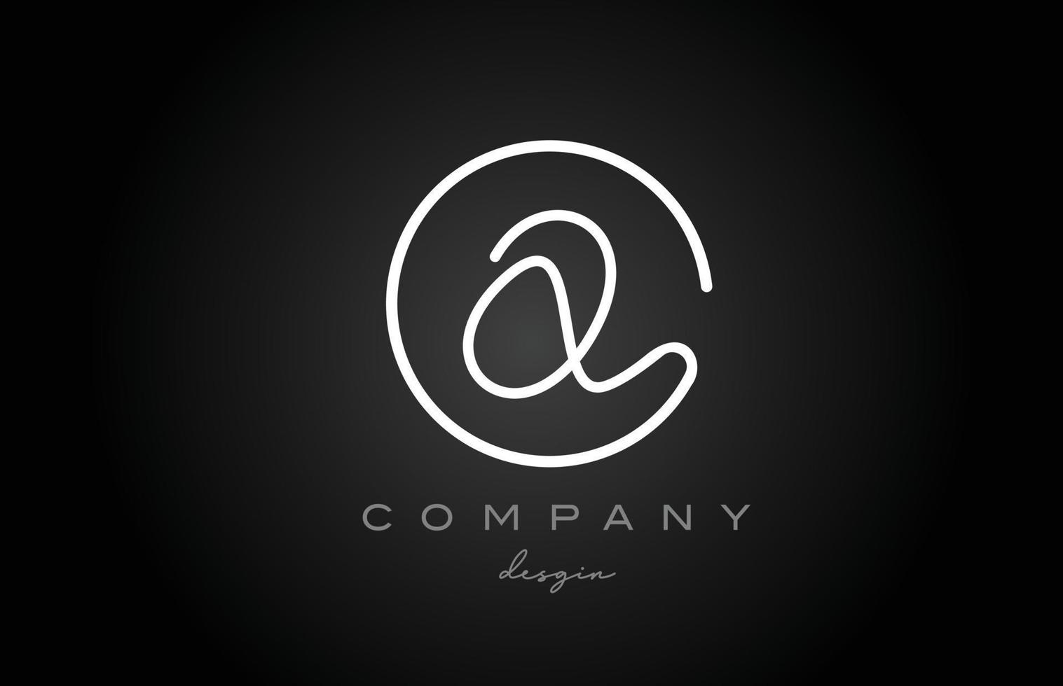 diseño de icono de logotipo de letra del alfabeto q en blanco y negro. plantilla creativa manuscrita para empresa y negocio vector
