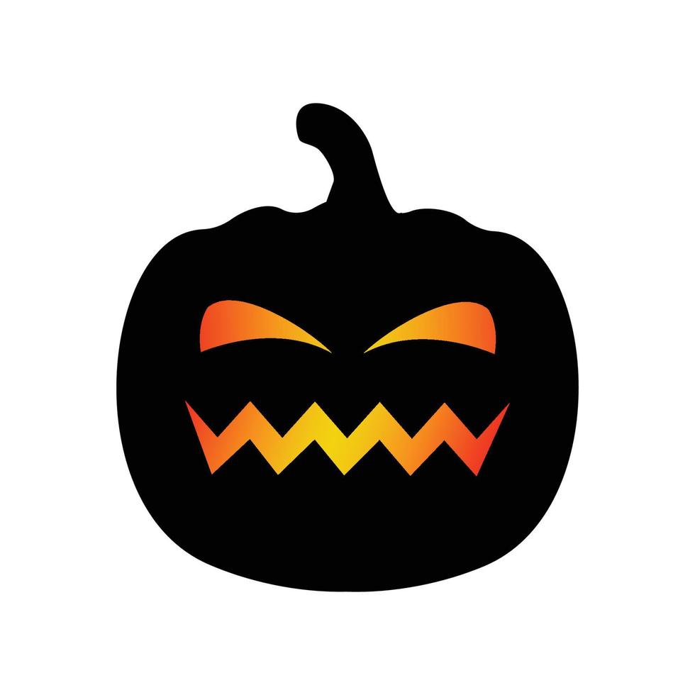 Halloween Pumpkin head art vector