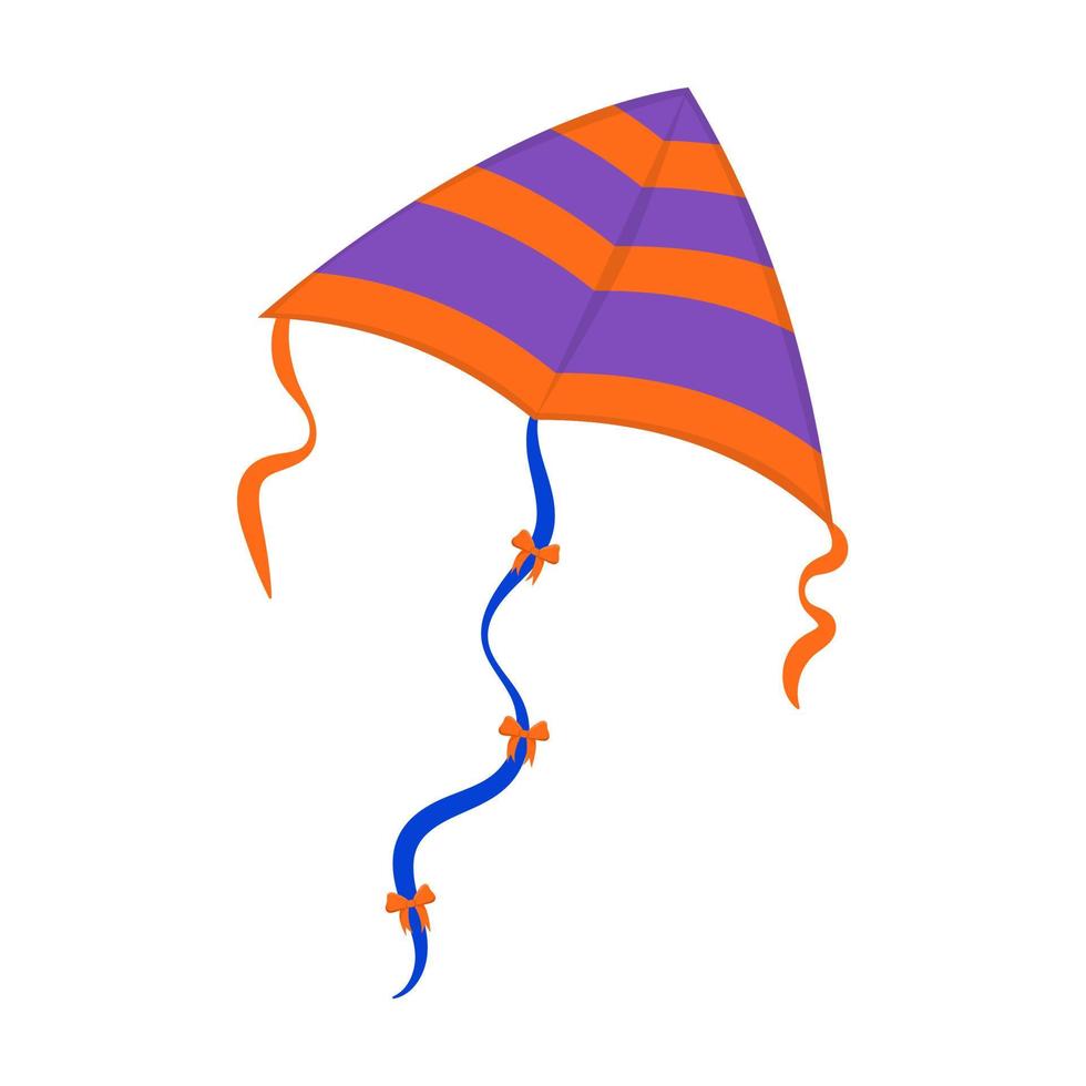 Flying wind kite. Makar Sankranti festival. Illustration wind kite game. vector