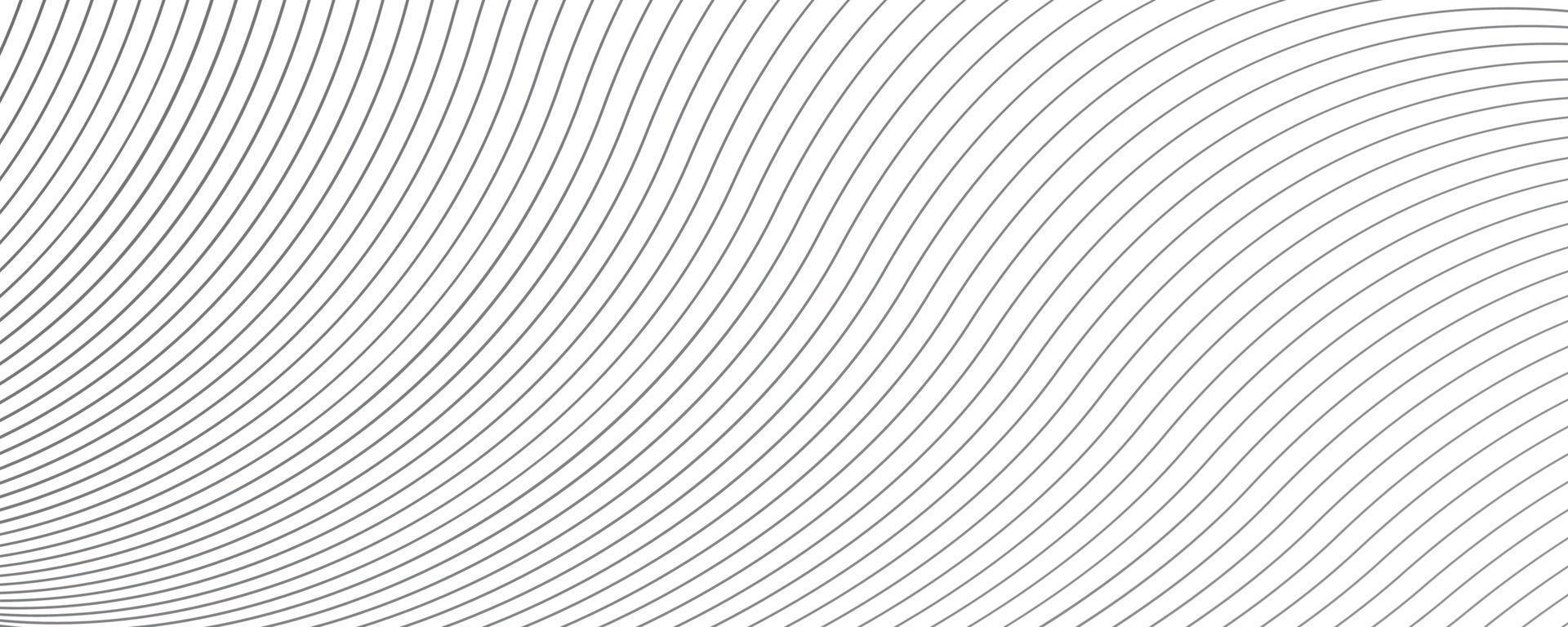 White background with wavy lines and copy space vector