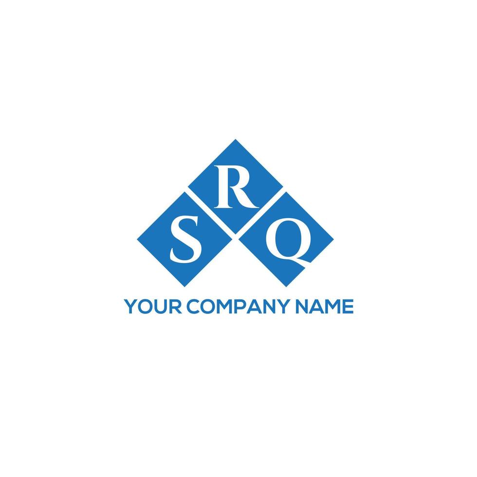 SRQ letter logo design on white background. SRQ creative initials letter logo concept. SRQ letter design. vector