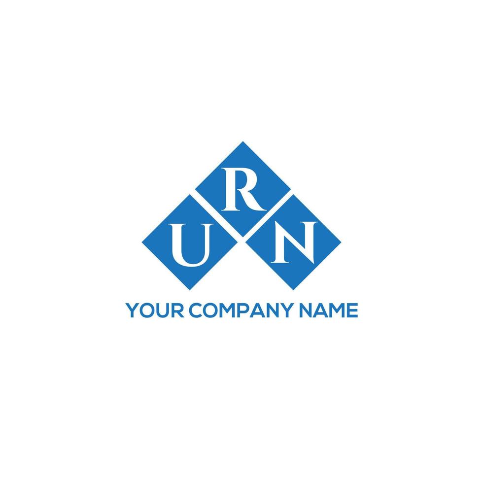 URN letter logo design on white background. URN creative initials letter logo concept. URN letter design. vector