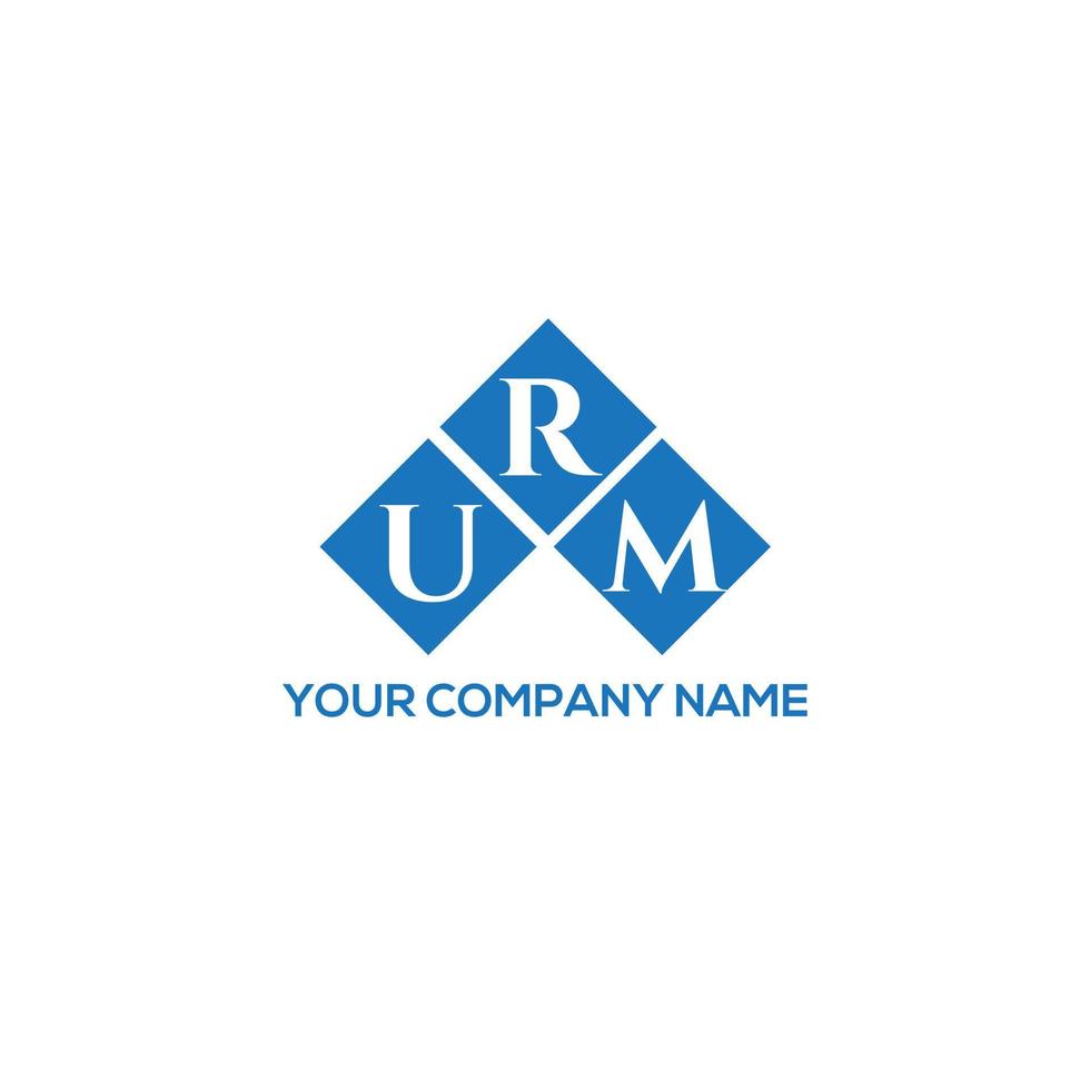 URM letter logo design on white background. URM creative initials letter logo concept. URM letter design. vector