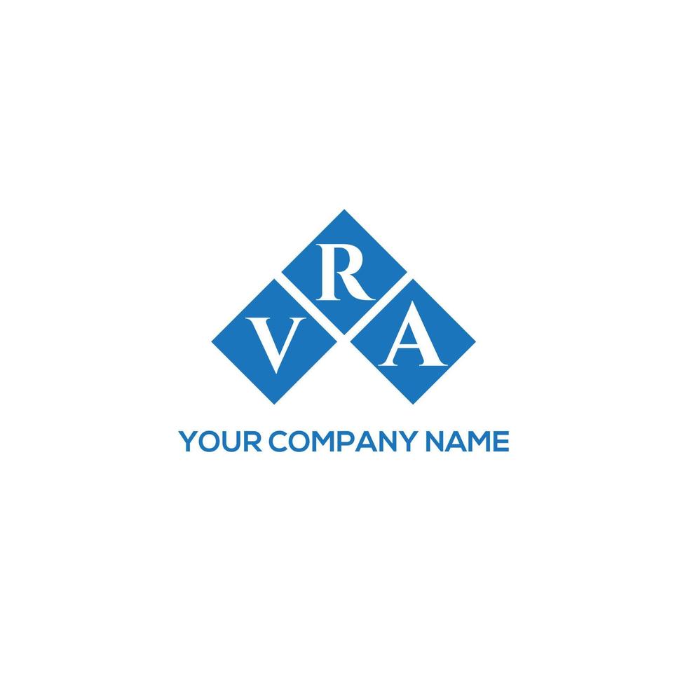 VRA letter logo design on white background. VRA creative initials letter logo concept. VRA letter design. vector