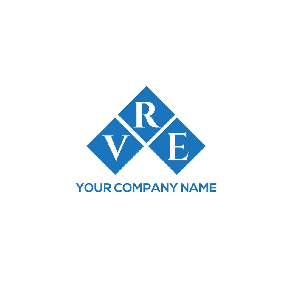 concepto de logotipo de letra de iniciales creativas vre. vre letter design.vre letter logo design sobre fondo blanco. concepto de logotipo de letra de iniciales creativas vre. diseño de letras vre. vector