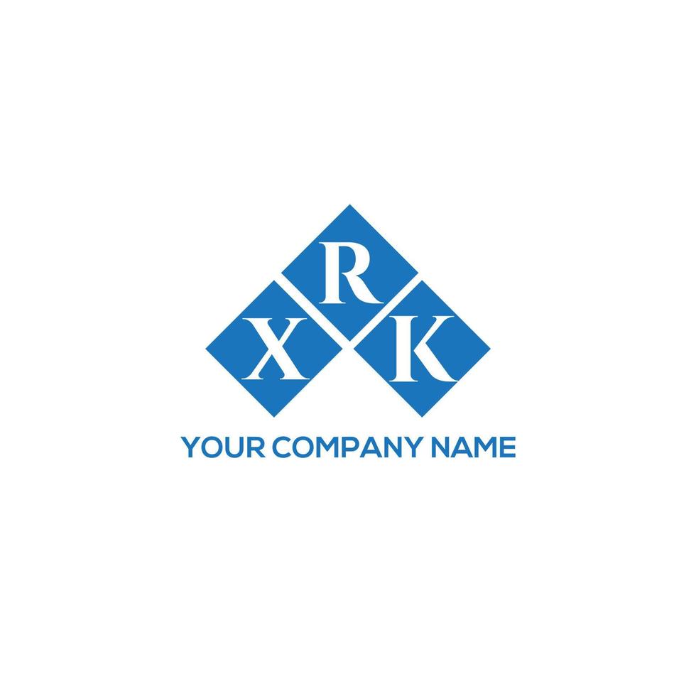 XRK letter logo design on white background. XRK creative initials letter logo concept. XRK letter design. vector