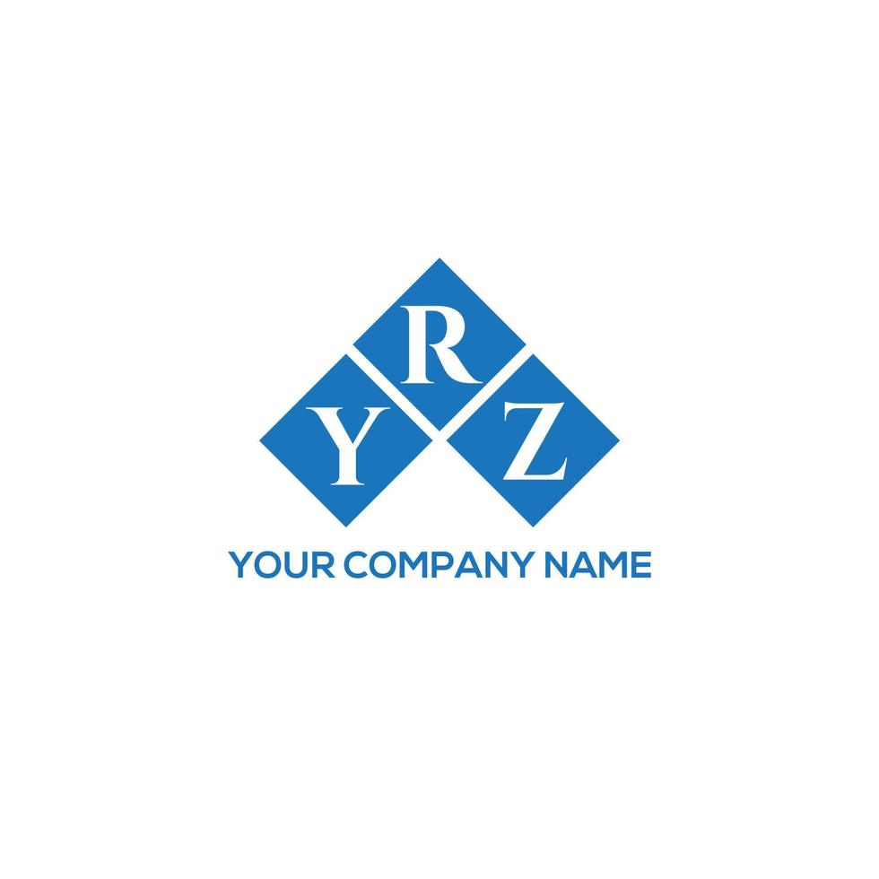 YRZ letter logo design on white background. YRZ creative initials letter logo concept. YRZ letter design. vector